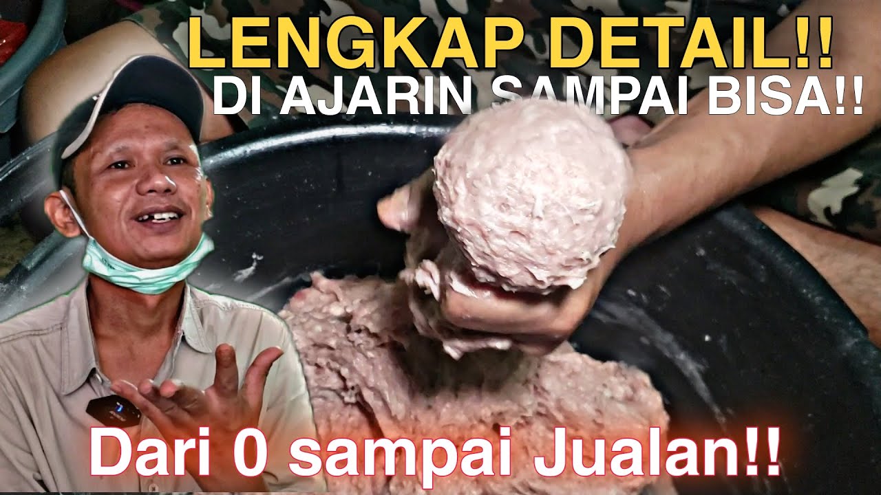 DETAIL MEMBONGKAR RESEP RAHASIA ASLI PEDAGANG!! LENGKAP CARA MEMBUAT BAKSO ENAK DARI 0 SAMPAI DIJUAL