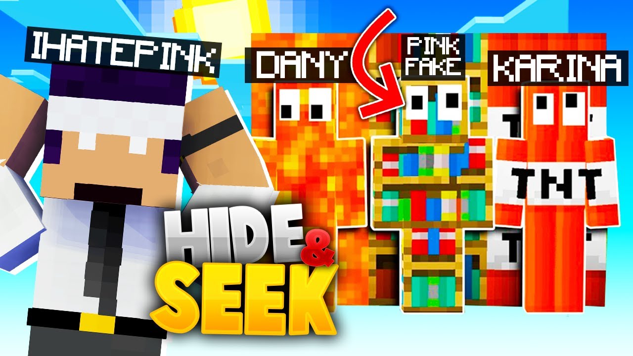 Minecraft HIDE AND SEEK: Cu @karinul si @IHATEPINKTF