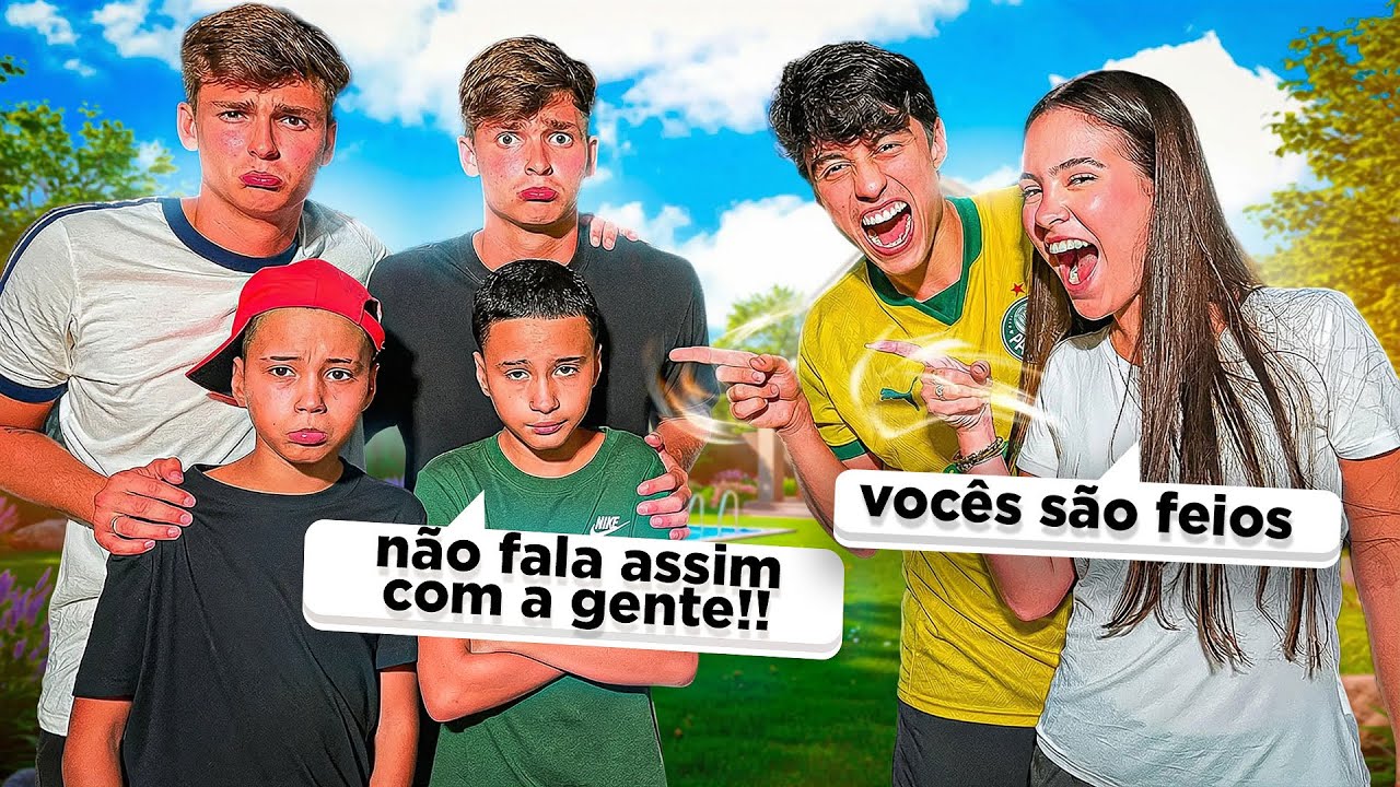 A JULIA PIMENTEL E O CAUÃ TRATARAM MAL OS GÊMEOS ANTÔNIO E JP 😱 •Irmãos Scribel• 