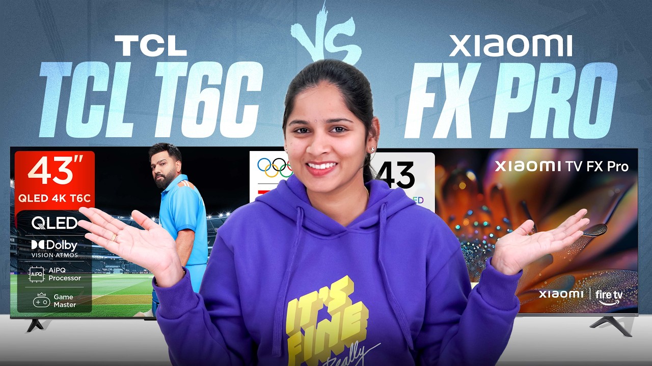 Xiaomi FX Pro vs TCL T6C 🔥 Best QLED TV Under 25K in 2026?