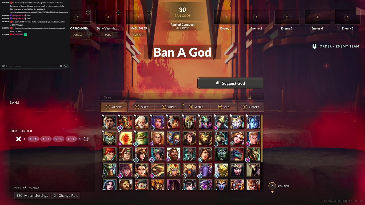 Smite 2 Ranked Live HD! Mision: Mastery