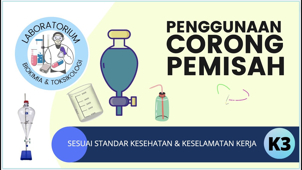 CARA MENGGUNAKAN CORONG PEMISAH ⚗️ CARA PEMISAHAN CAIR-CAIR YANG AMAN DAN BENAR