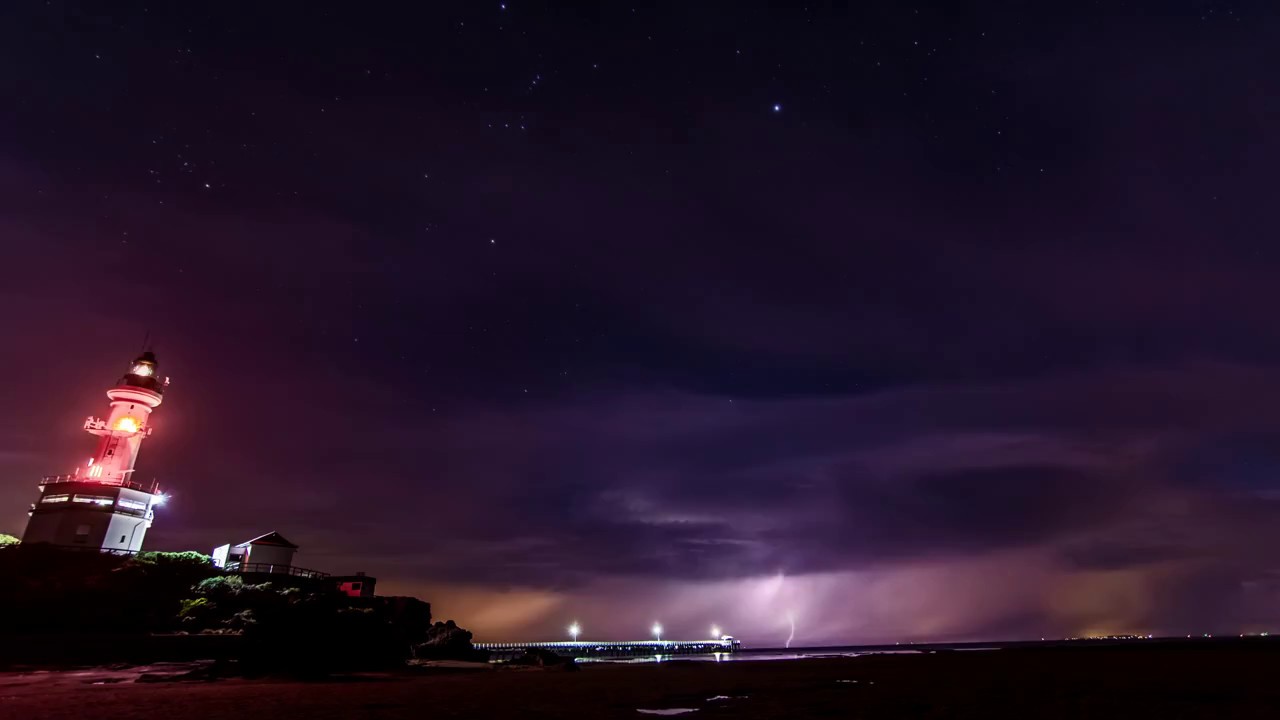 Epic Lightning on the Bellarine Peninsula 2015 4K timelapse