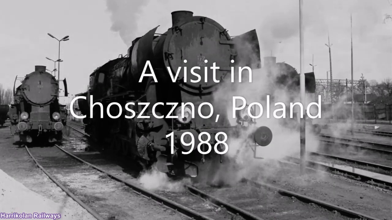 Steam shed in Choszczno, Poland 1988