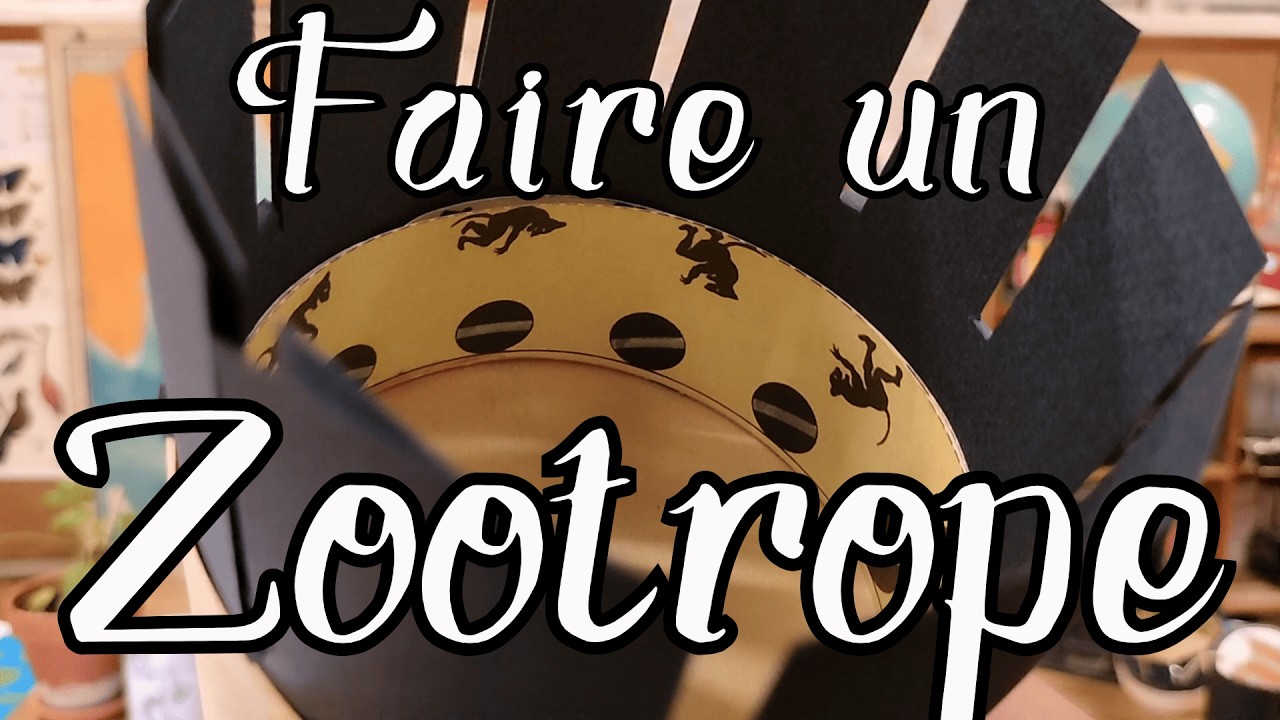 Faire un Zootrope, un dessin animé dans une boîte de fromage!
