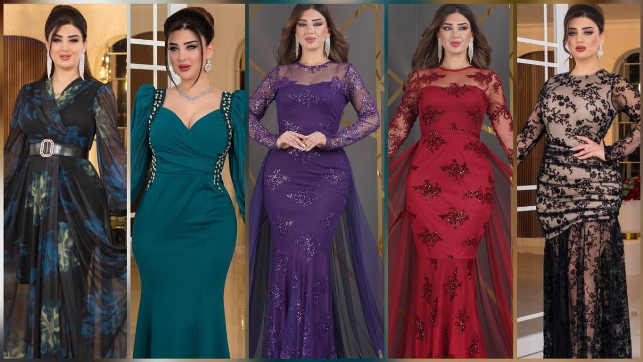 فساتين سهرة طويلة ناعمة تصاميم جذابة بالوان شيك Gown Dresses Haute Couture Evening Dresses