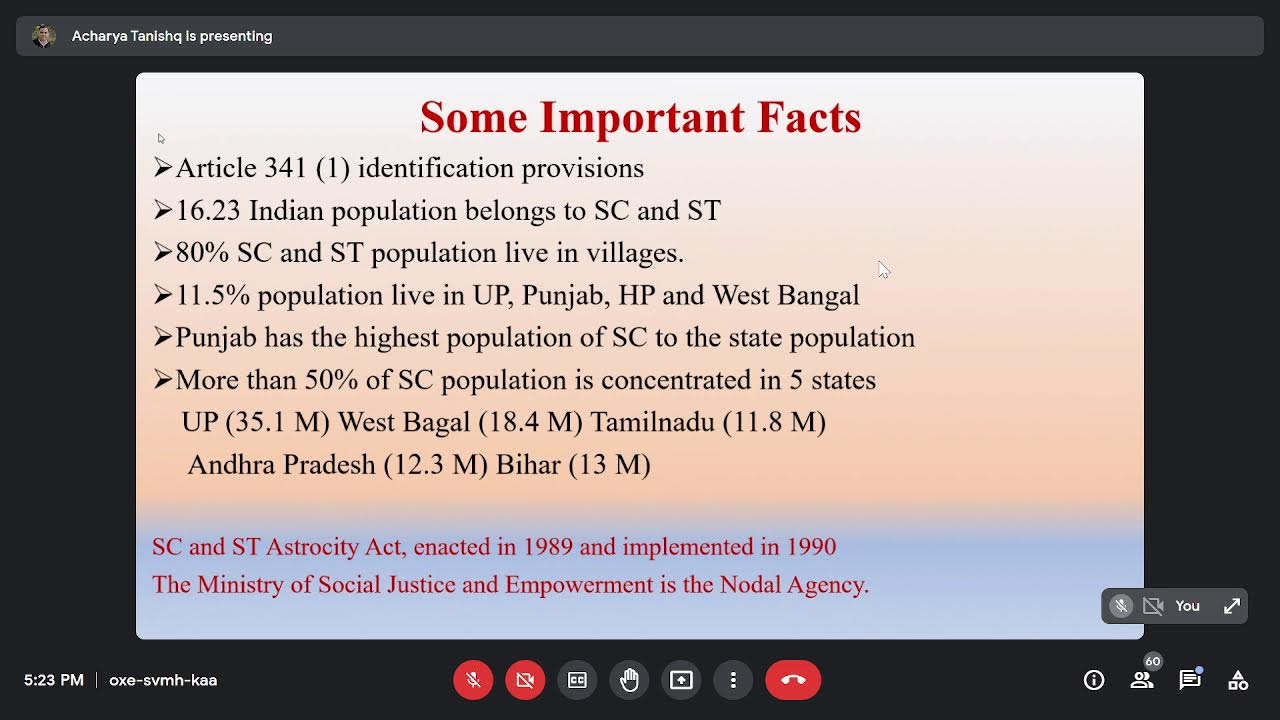 Constitutional Provision SC ST OBC EWS  by Sunil Sir 01/01/2023