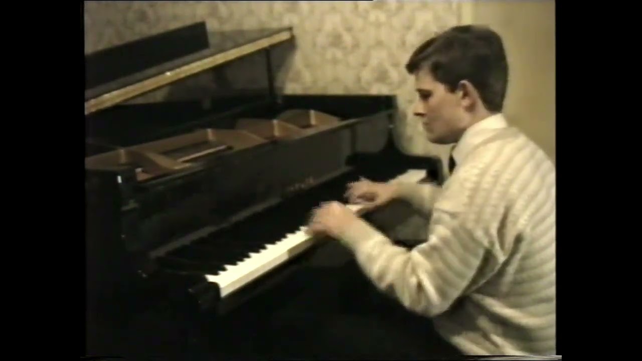 Chopin Étude Op. 25, No. 1 in A-flat major (Harp), Pianist: Nick Taylor old Betamax 1989 recording