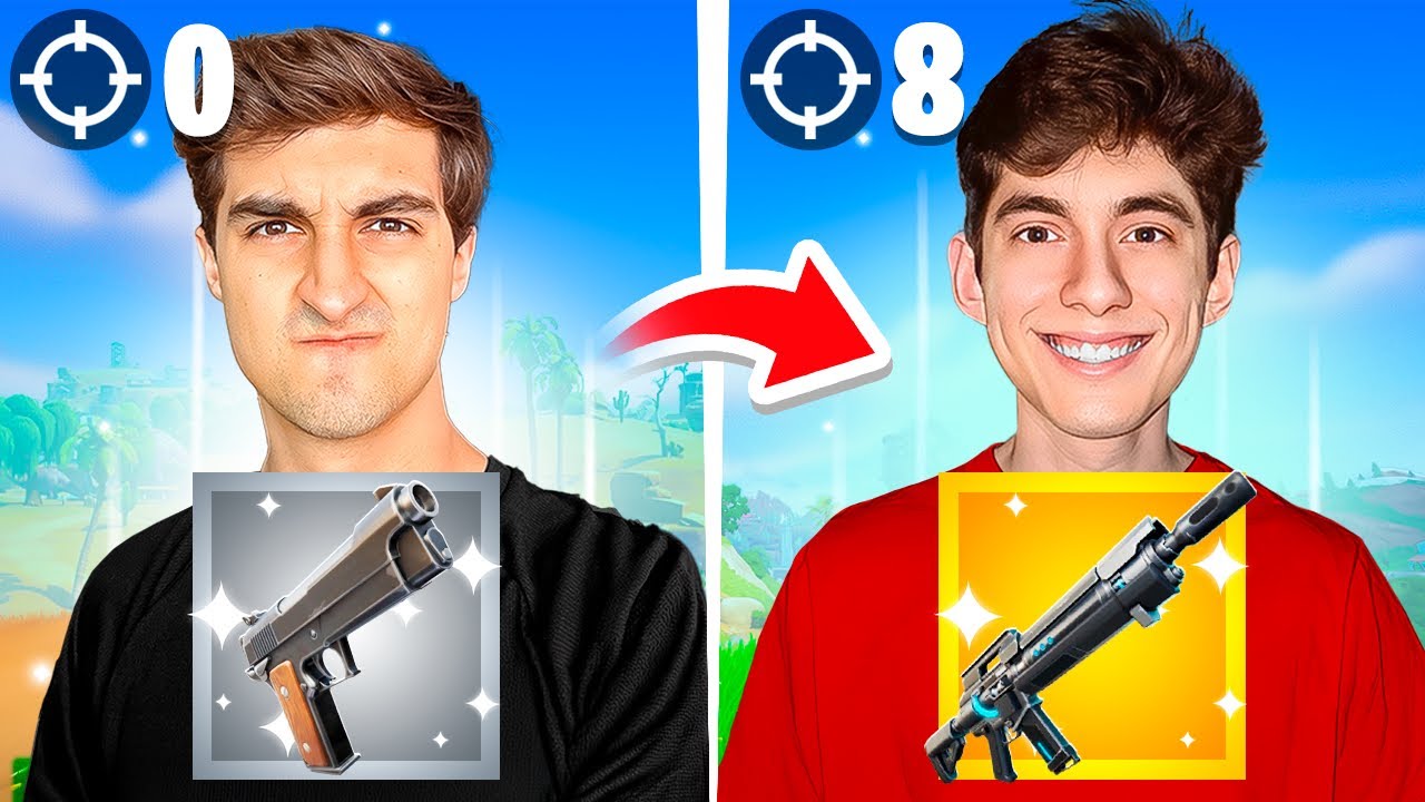 Fortnite PERO Cada ELIMINACIÓN = Mejor RAREZA