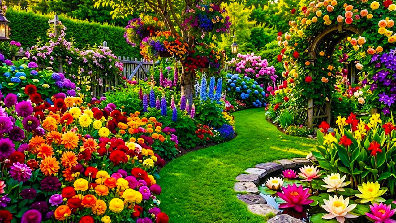 Исследуйте Красивый Цветочный Сад 🌺✨ Расслабляющий Тур, Куда Хочется Вернуться
