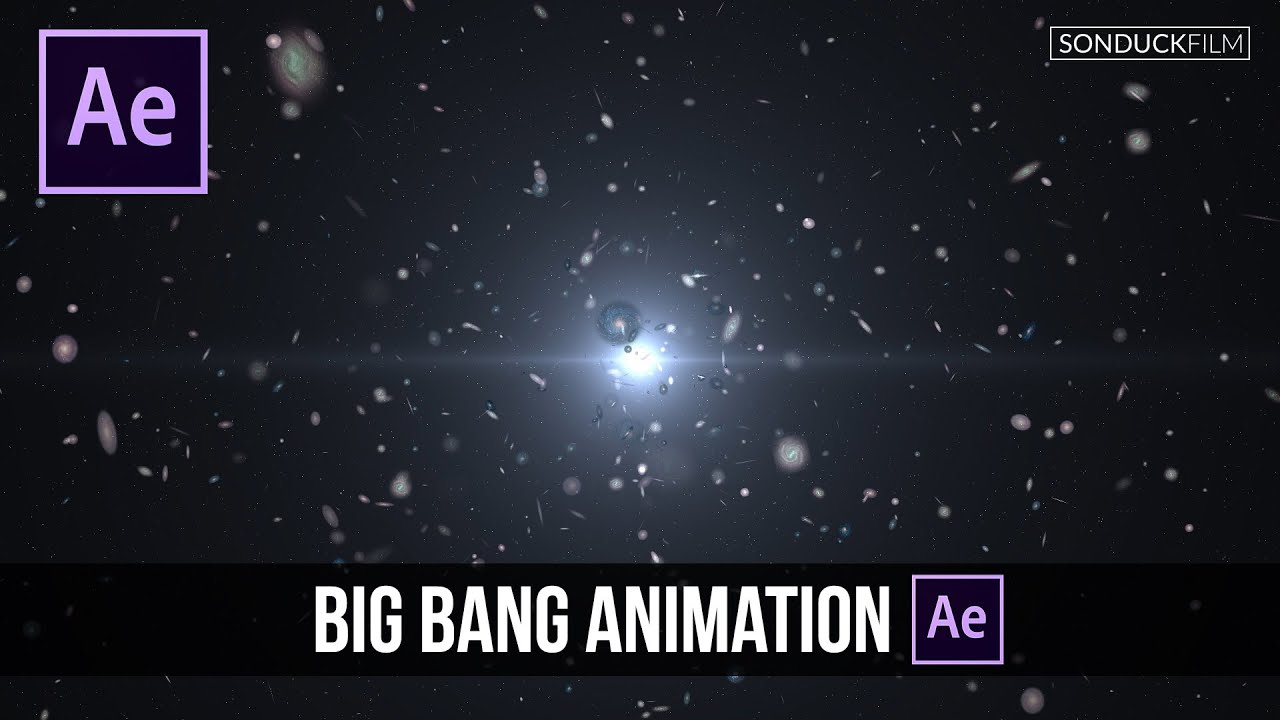 After Effects Tutorial: Big Bang Animation with Galaxies