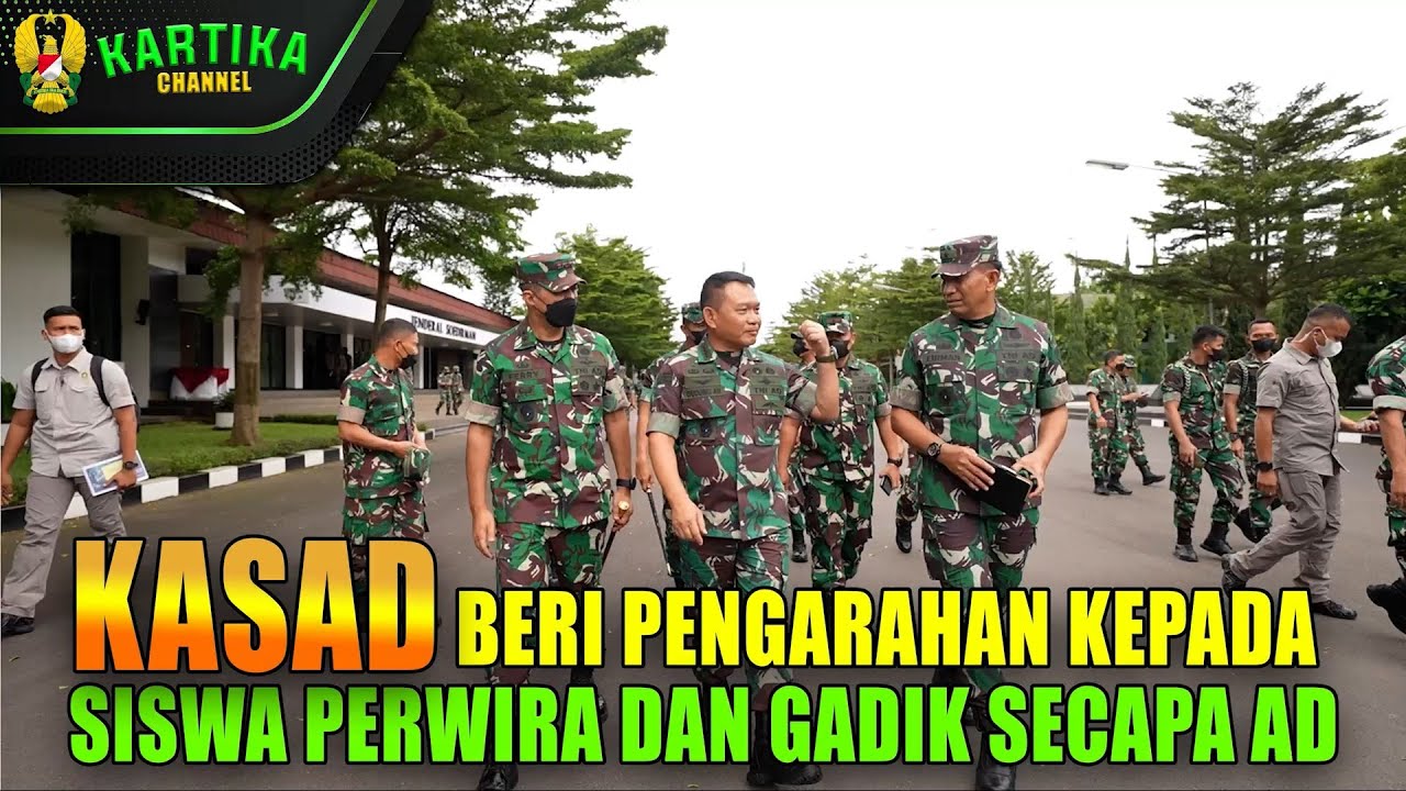 Kasad Beri Pengarahan Kepada Siswa Perwira dan Tenaga Pendidik Secapa AD