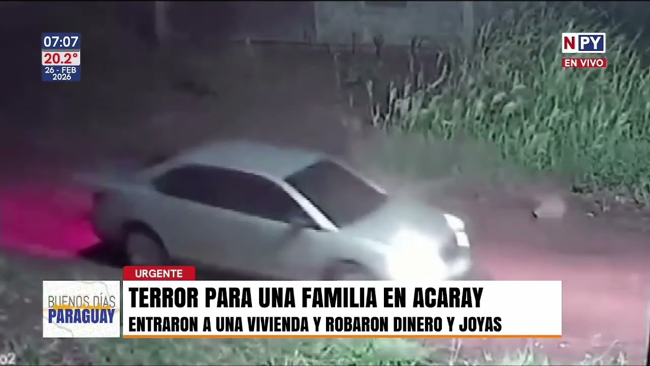 Terror para una familia en Acaray