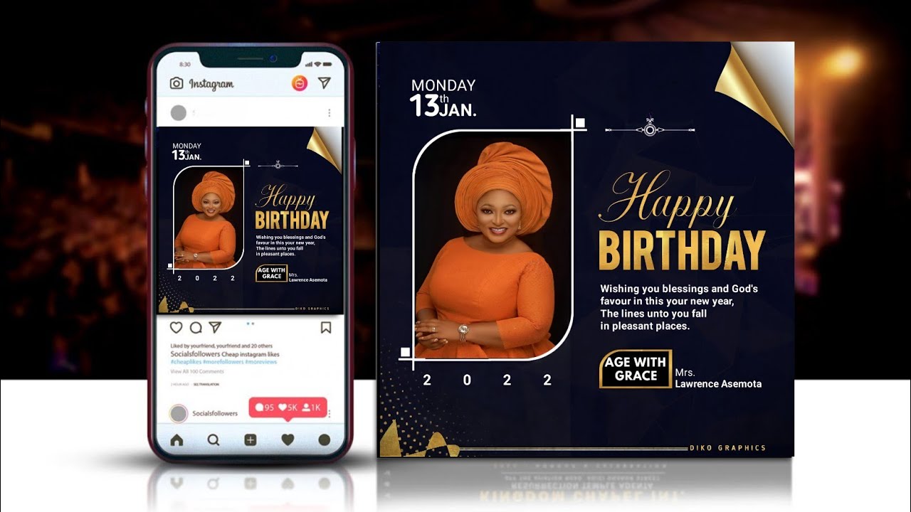 PixelLab Tutorial - How to Design Professional Birthday Flyer in Pixellab | 2022 | Graphics Design