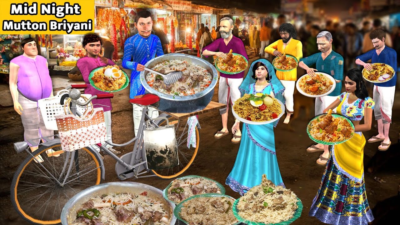 Midnight Mutton Biryani Mera Subscribe Ko Free Famous Street Food Hindi Kahani Hindi Moral Stories