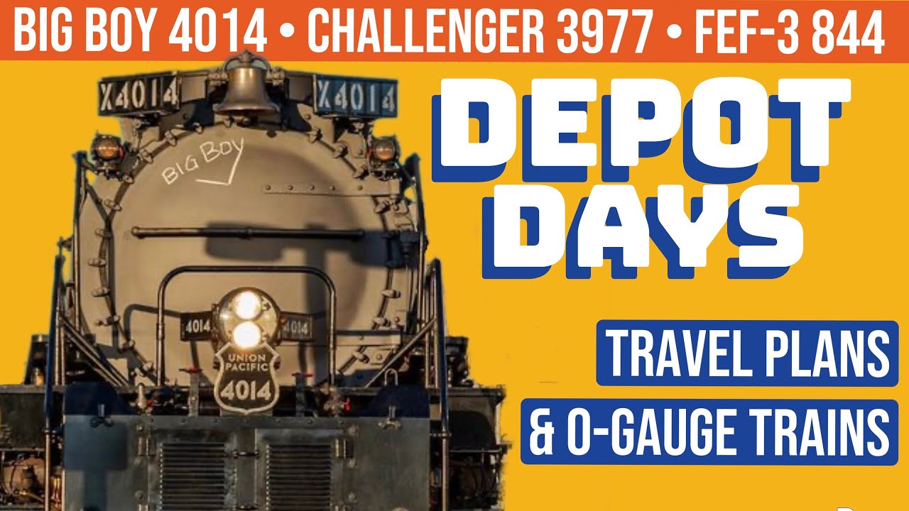 MEGA Trip to see Big Boy 4014, Challenger 3977, and Union Pacific’s 844!!  Depot Days 2025 and MORE!
