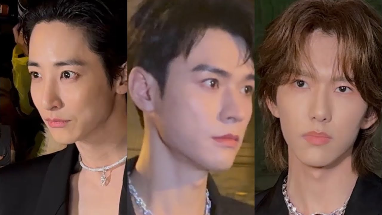 LEE SOO HYUK, SIMON GONG JUN AND MA BOQUAN 马柏全 AT MESSIKA HIGH JEWELRY 2025 SHOW IN PARIS