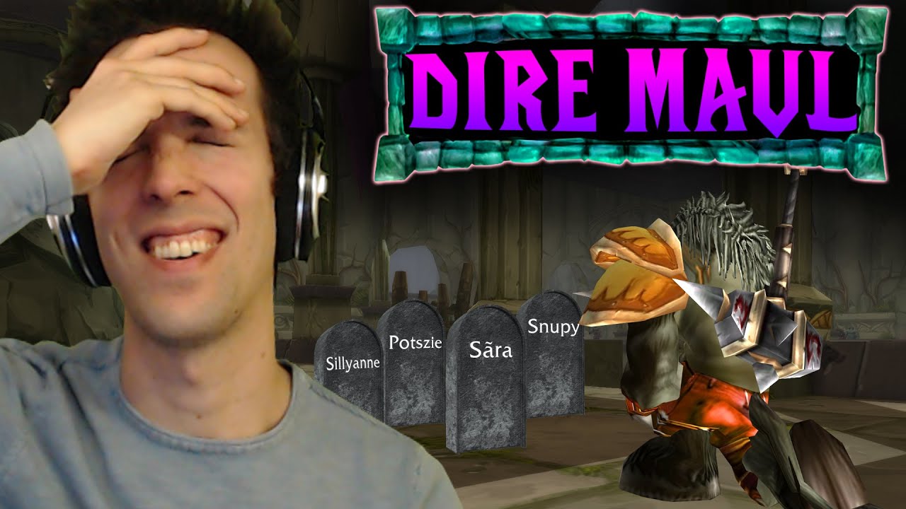 FIRST time running Dire Maul... this Dungeon scares me! - WoW Classic