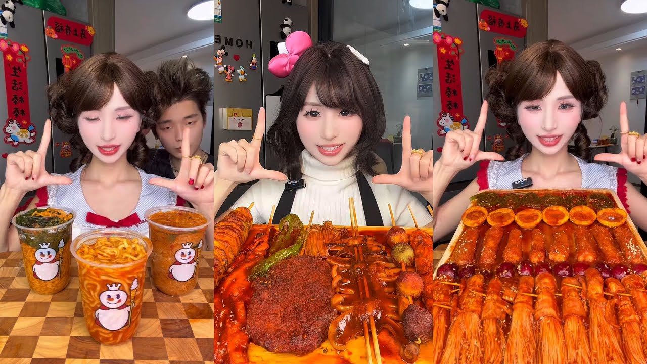 Thử Thách Ăn Hết Các Loại Đồ Ăn 9 ô của chị đẹp (Phần 3) [Tổng Hợp] - ASMR