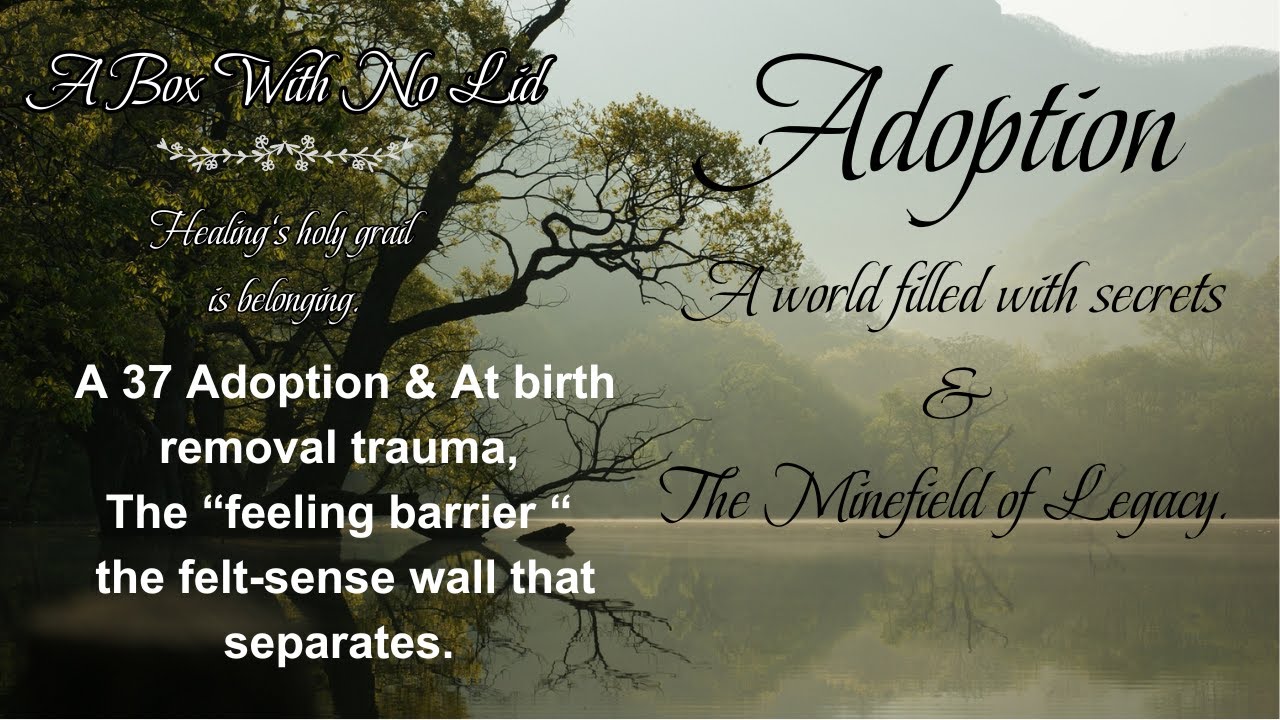A37 Adoption & At birth removal trauma, The “feeling barrier “the felt sense wall that separates.