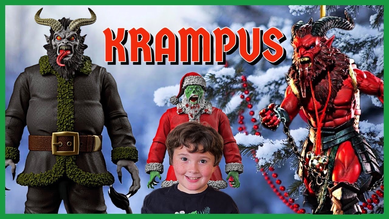 Naughty Or Nice Deluxe Krampus & Zombie Santa Figure Unboxing With Four Horsemen Krampus Comparison!