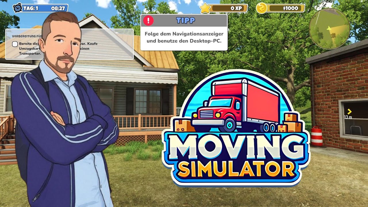 Von Umzug zu Umzug-wir packen ein! | Moving Simultor Let's Play Deutsch