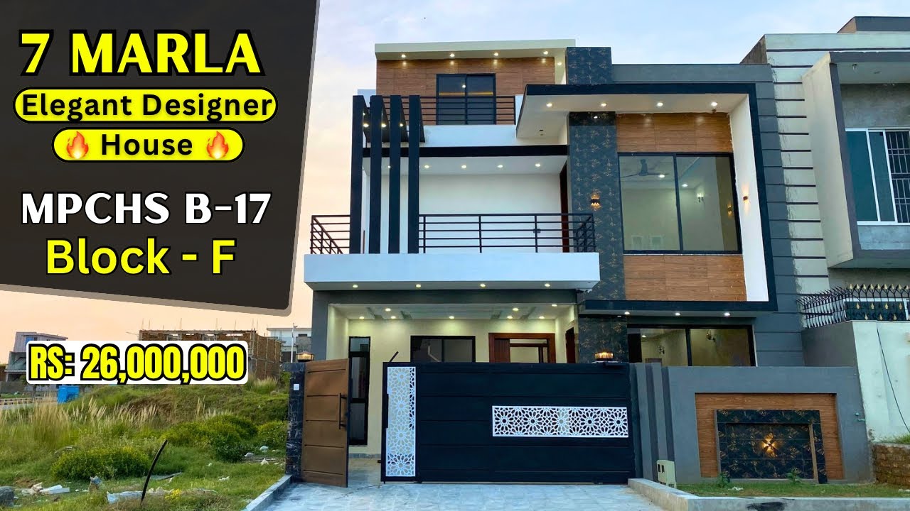 7Marla Brilliant Elevation design house for sale In B17Block F Islamabad
