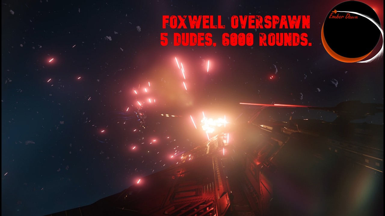 Star Citizen Spawn Bug Foxwell Red. 5 Dudes, one ship.