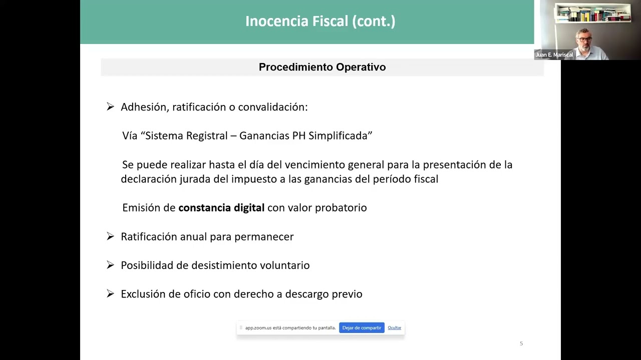 Webinar: Implicancias de la Ley de Inocencia Fiscal