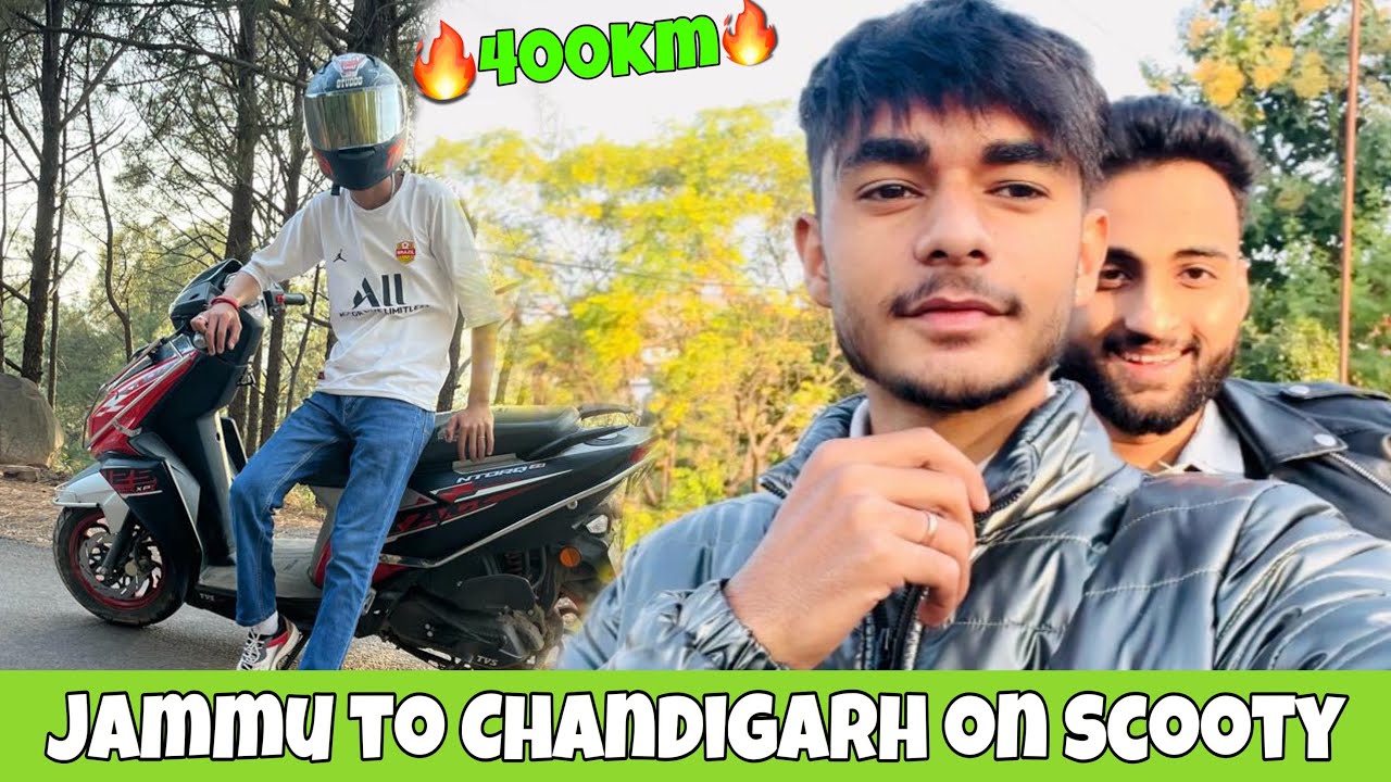 Jammu to chandigarh on scooty 😍🏍️ ye kya hogya 🙂 ​⁠@Travel_with_deeraj