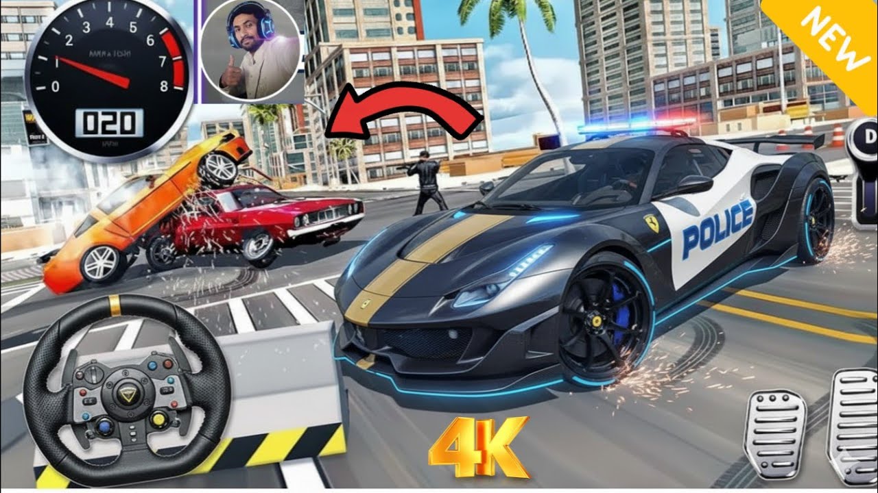 Police Car Chase Simulator 3D Game - Real Cop Cars Driving Simulator 2025- Android GamePlay#Gameplay