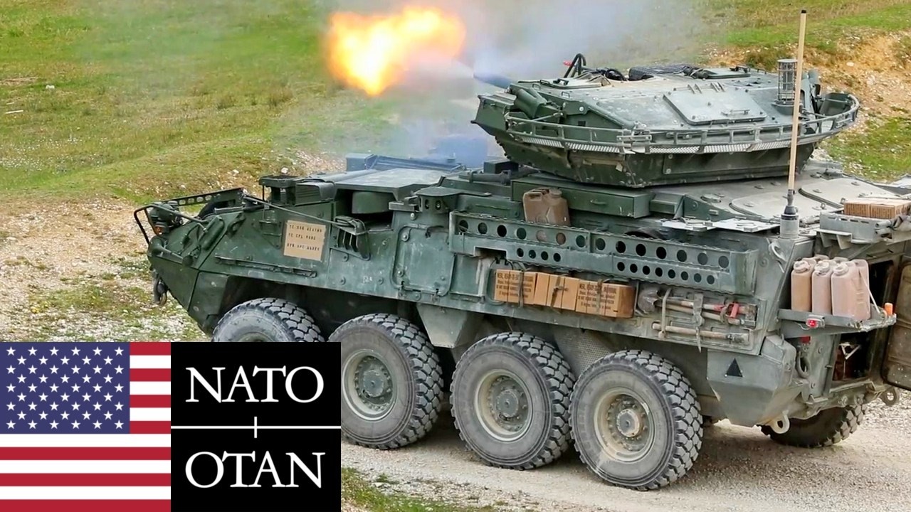 Армия США, НАТО. 2-й кавалерийский полк во время военных учений в Германии.