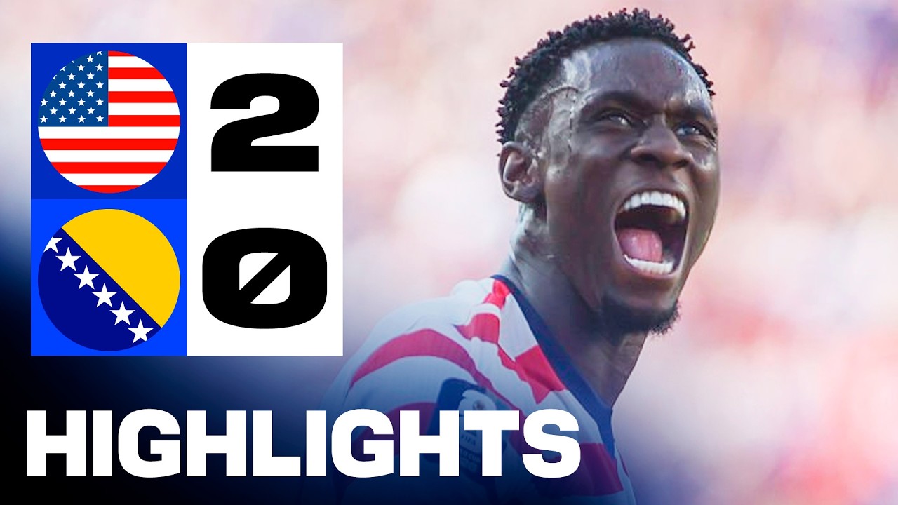 USA vs Bosnia and Herzegovina 2-0 Highlights | All Goals & Extended Highlights | FIFA World Cup 2026