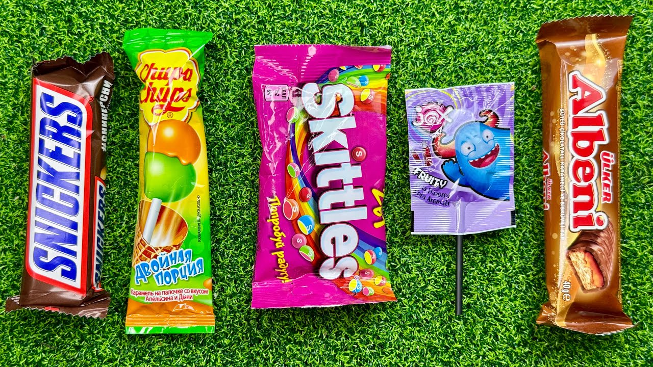 🎧 ASMR Popular Candies 🍭 | Colorful Rainbow Lollipops & Chocolate Unboxing 🍫✨