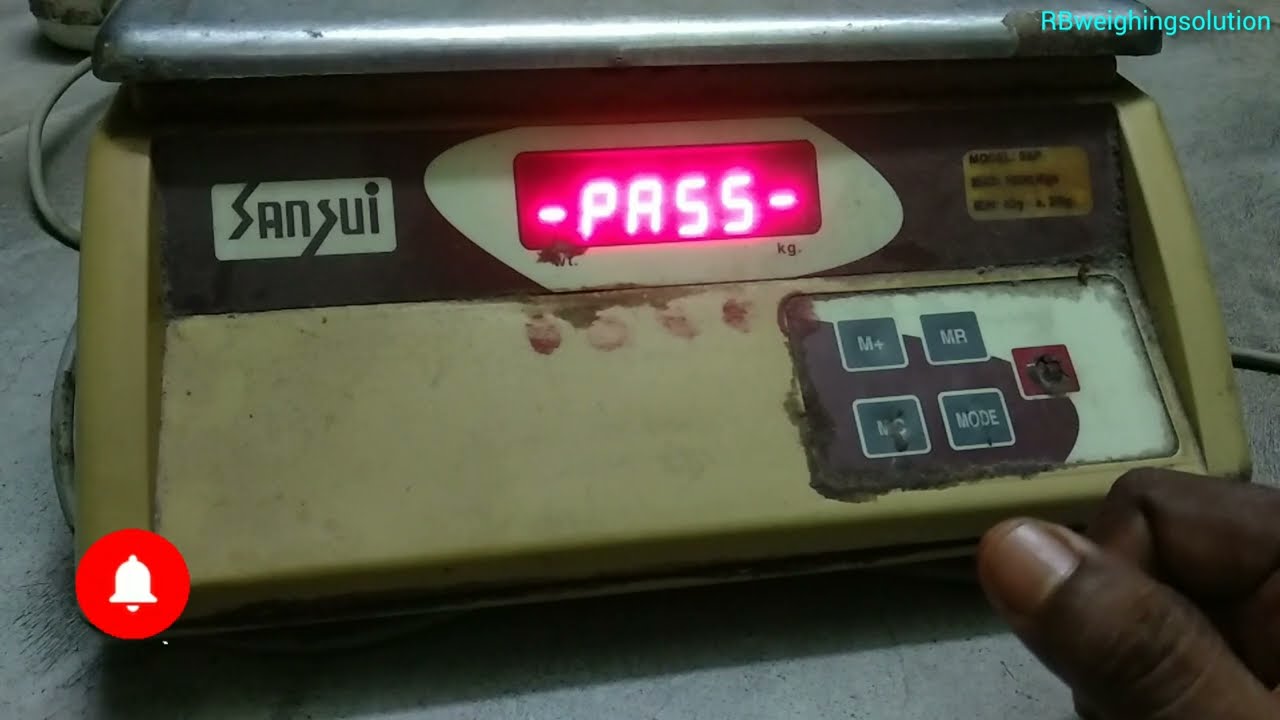Weighing Scale Calibration with passward Sansui Bengali/Hindi @rbweighingsolution