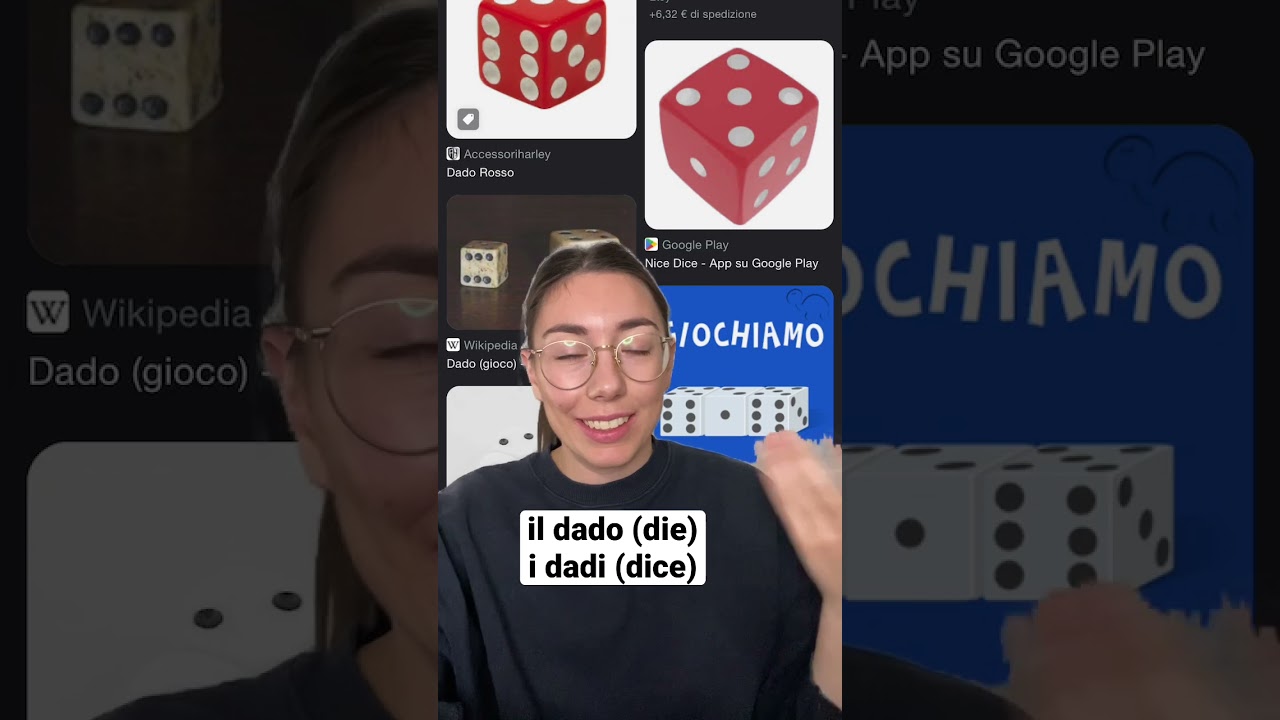 Italian word DADO - 3 Different Meanings 🎲