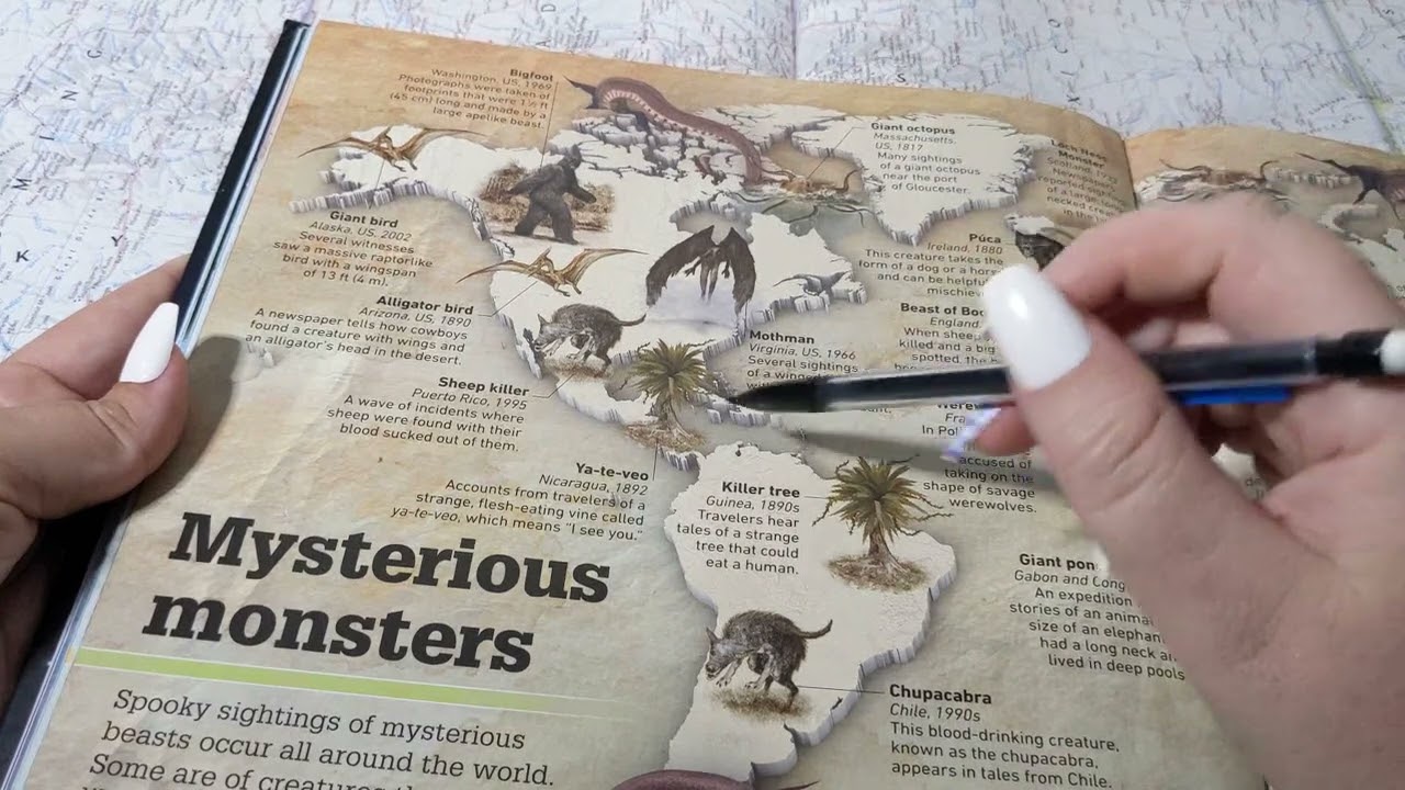 ASMR ~ A PARANORMAL Atlas?? 😱 Ghosts, Cryptids, and UFOs Around the World! ~ Soft Spoken