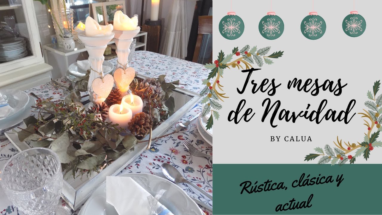 Tres ideas para tu mesa de navidad