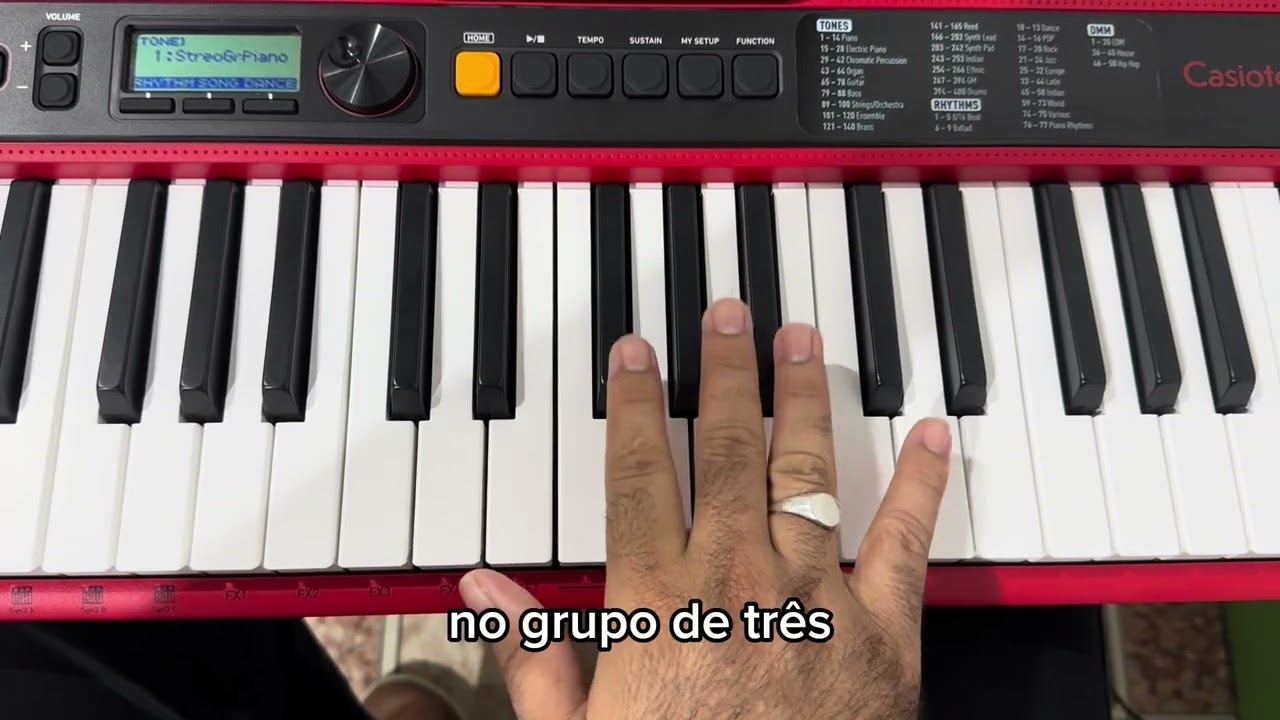NOME DAS TECLAS NO TECLADO #piano #music #notas #tutorial 