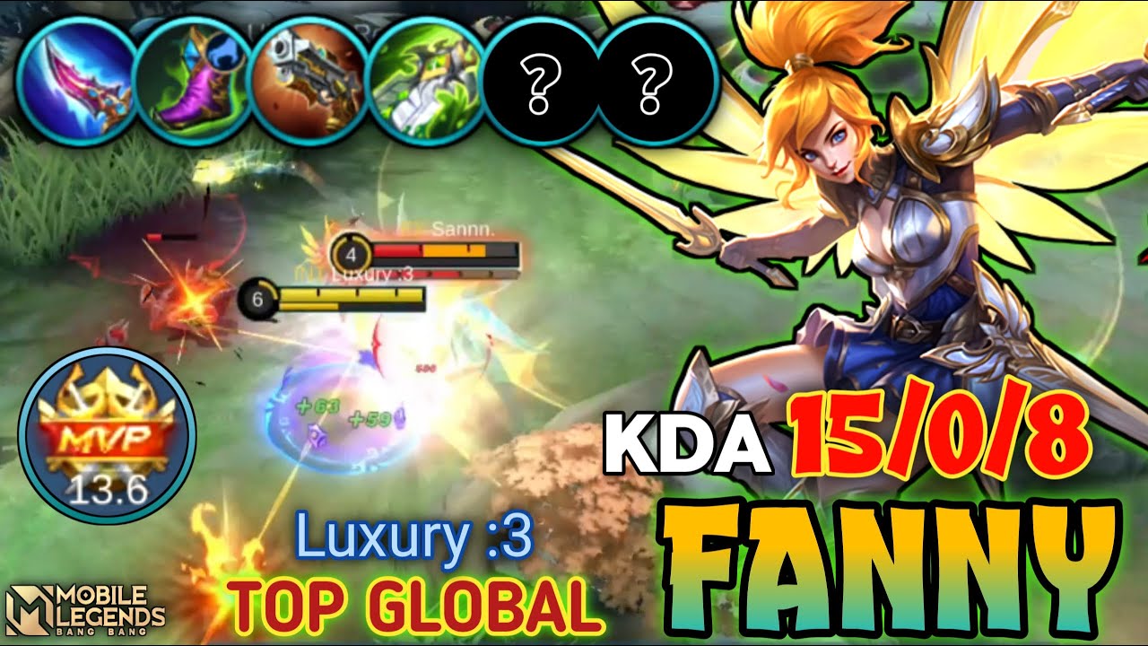 15 KILLS NONSTOP FANNY ! FANNY BEST BUILD 2023, Top Global Fanny Gameplay 2023 - Mobile Legends