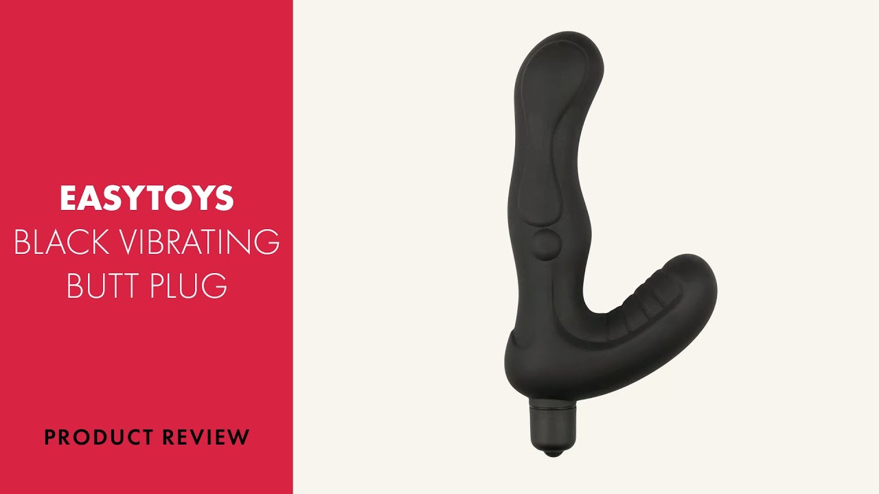 EasyToys Black Vibrating Butt Plug Review | PABO