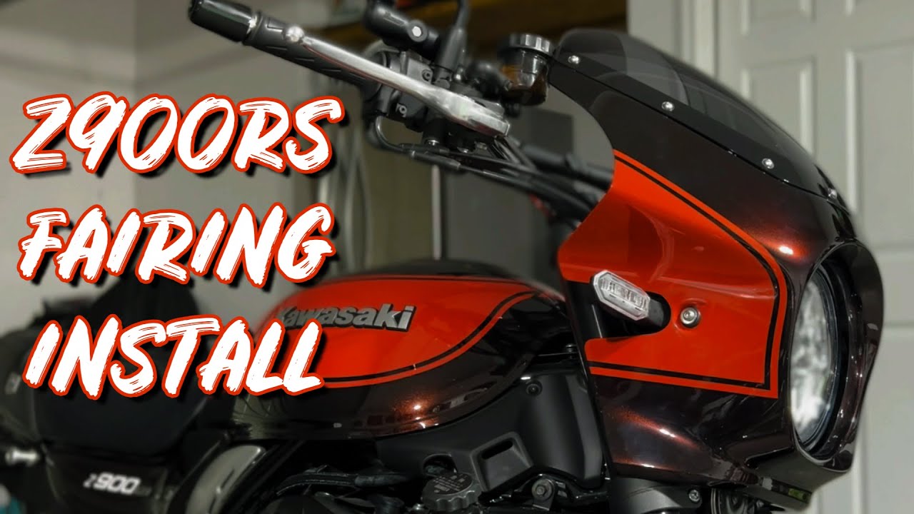 Установка шикарного обтекателя Kawasaki Z900RS: простая установка, СУПЕР-ВНЕШНИЙ ВИД!