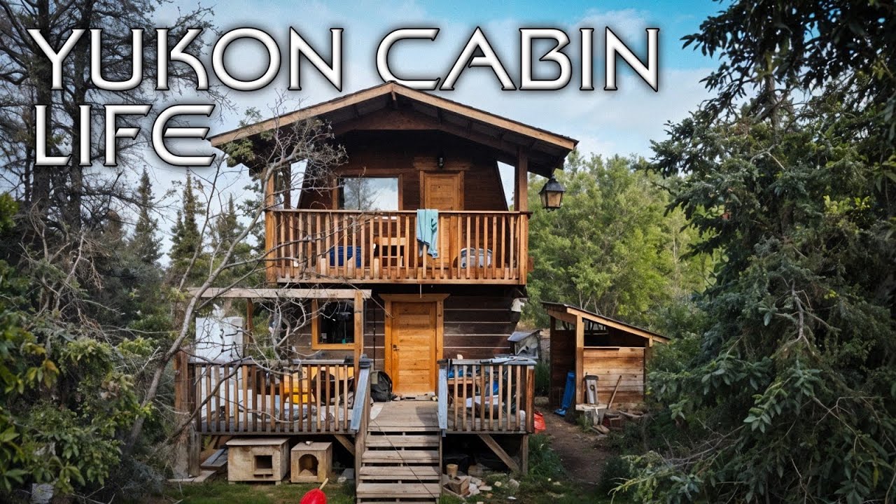 Yukon Cabin Life - Living in an Off-Grid Log Cabin in the Yukon Wilderness With my Family