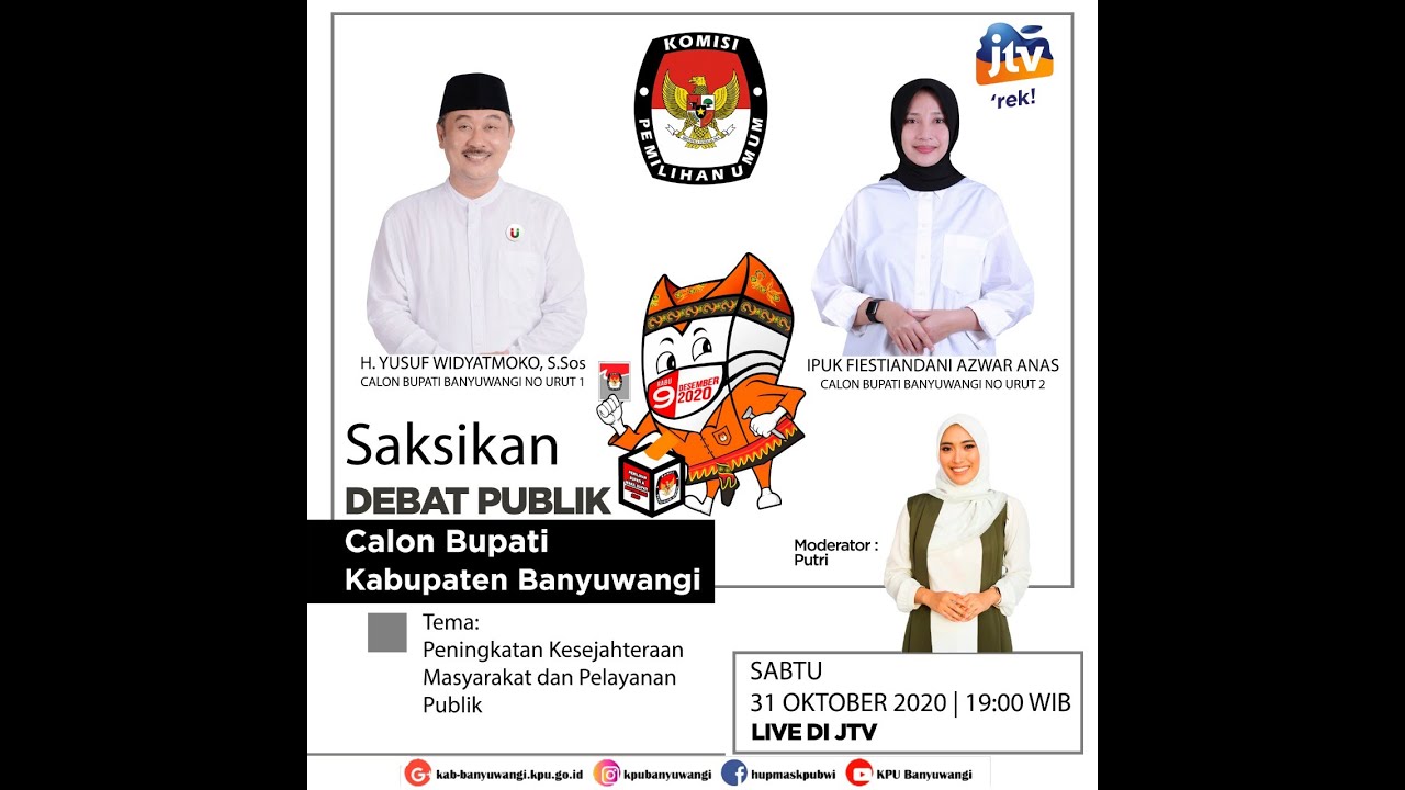 Debat Publik Calon Bupati Banyuwangi 2020