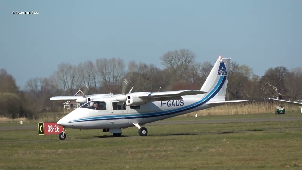 Partenavia P.68 / Vulcanair P.68 I-GAUS (Arendair) Teuge Airport 19 Maart 2022