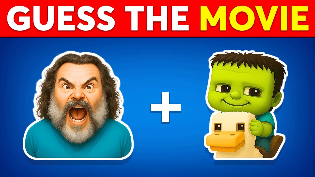Guess The MOVIE By Emoji 🍿🎬 100 Movie Quiz | Minecraft, Sonic 3, Squid Game 2