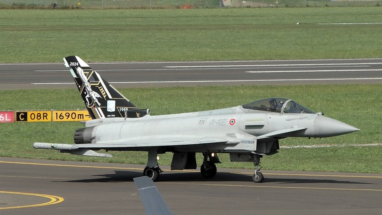 AIRPOWER 24 | Italian Air Force Eurofighter 4-42 landing at Zeltweg Air Base