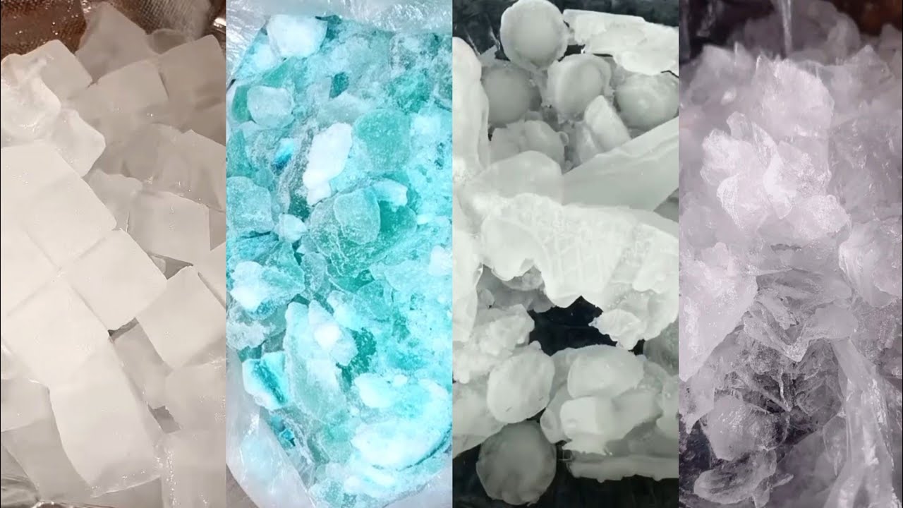 ASMR HARD ICE EATING MUKBANG / THIN ICE / CLEAR ICE
