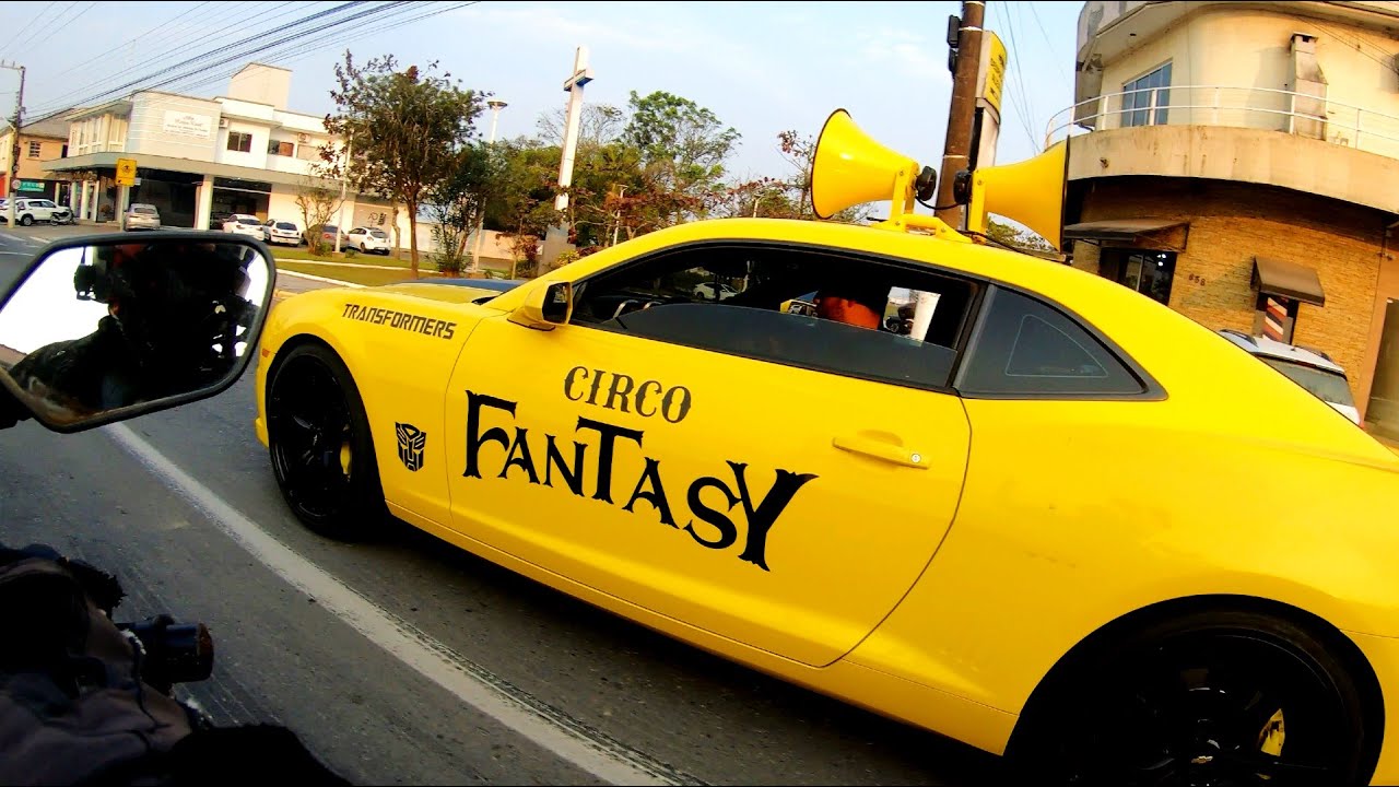 CARAVANA DE ESTRÉIA DO CIRCO FANTASY #circos #camaro #tijucas