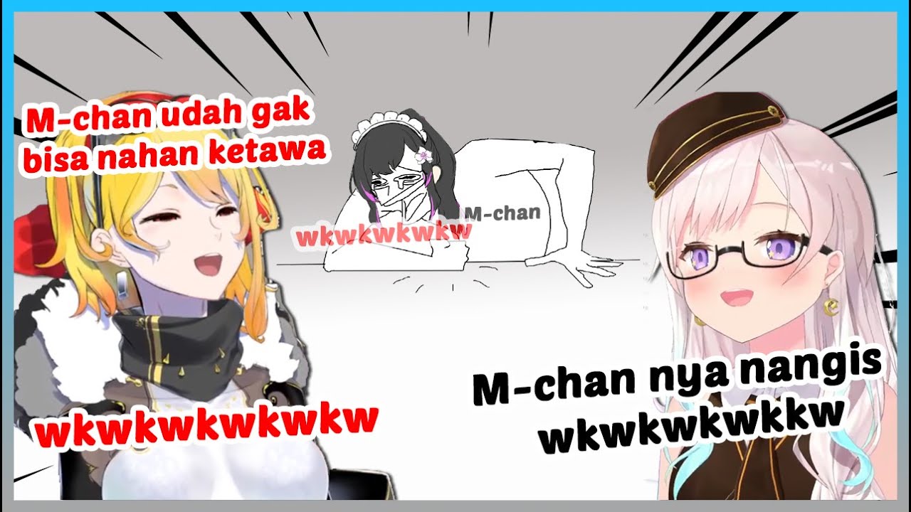 M-chan gak bisa nahan ketawa setelah tau spot wisata favoritenya Kaela